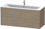 Duravit Waschtischunterbau XVIU 1210x560x480mm 2 Schubkästen Schürze s-matt Nussbaum