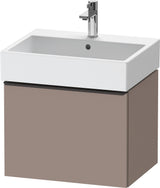 DURAVIT D-Neo Waschtischunterbau 584 mm wandhängend mit 1 Auszug, Griff Bronze, Weiß Matt