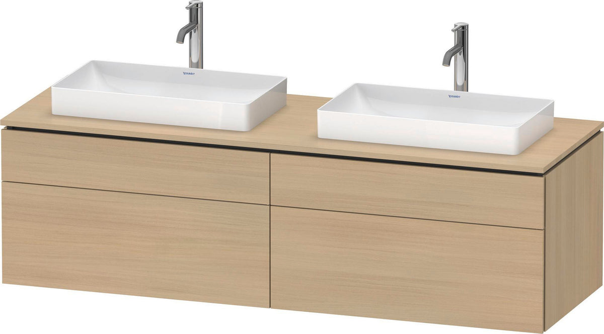 DURAVIT L-Cube Konsolenwaschtischunterbau 1620 mm Taupe supermatt mit Tip-on Technik