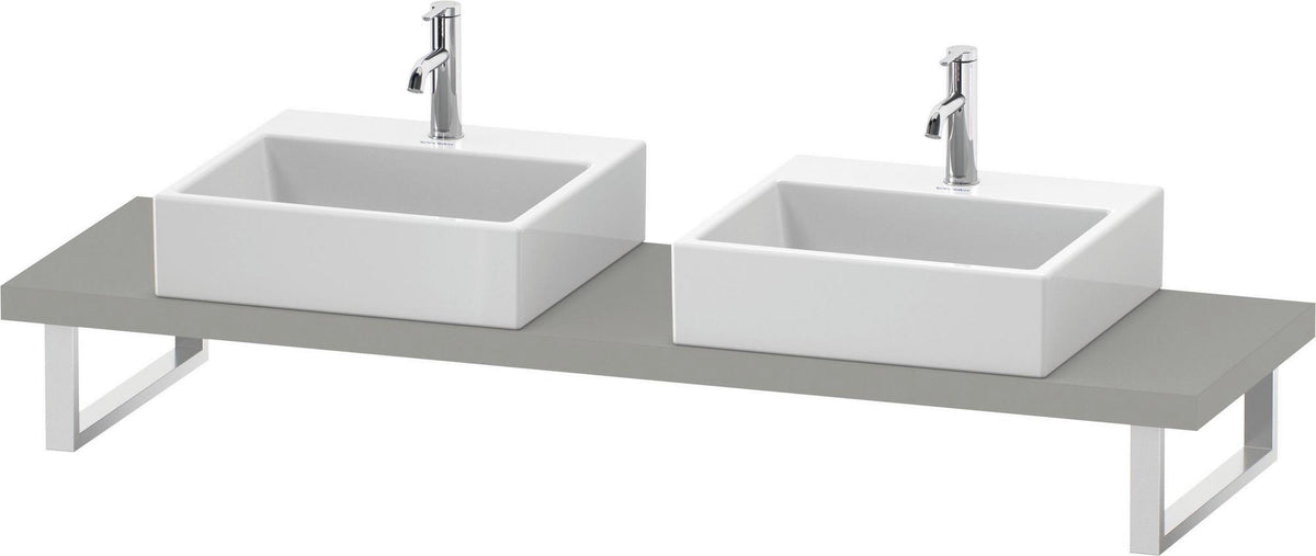 DURAVIT DuraStyle Konsole variabel 2 Ausschnitte 45x480 mm Weiß Matt – Wandhängend