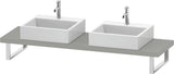 DURAVIT DuraStyle Konsole variabel 2 Ausschnitte 45x480 mm Weiß Matt – Wandhängend