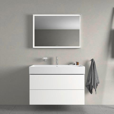DURAVIT L-Cube Waschtischunterbau 984 mm, 2 Schubkästen, Weiß Matt, Wandmontage