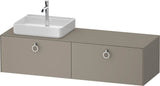 DURAVIT White Tulip Konsolenwaschtischunterbau 1600 mm wandhängend Weiß Seidenmatt 2 Auszüge