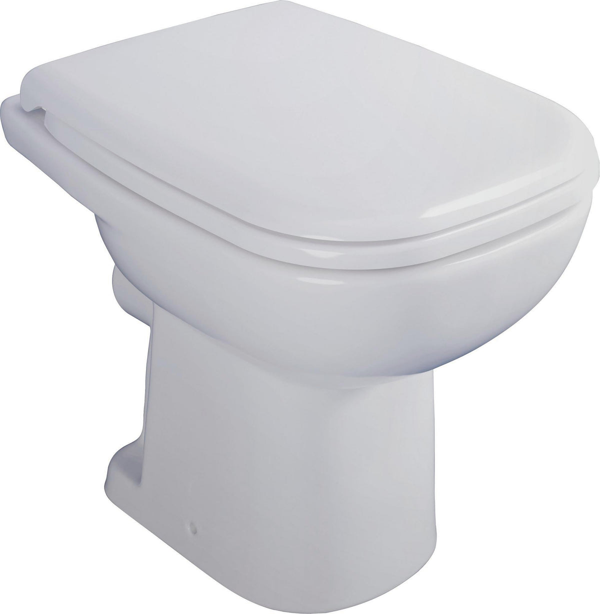 DURAVIT D-Code Stand-WC 480 mm Tiefspüler, Abgang waagerecht, weiß