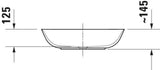 Duravit Waschtisch ME by Starck 600 mm mit Überlauf, 3 Hahnlöchern, weiß