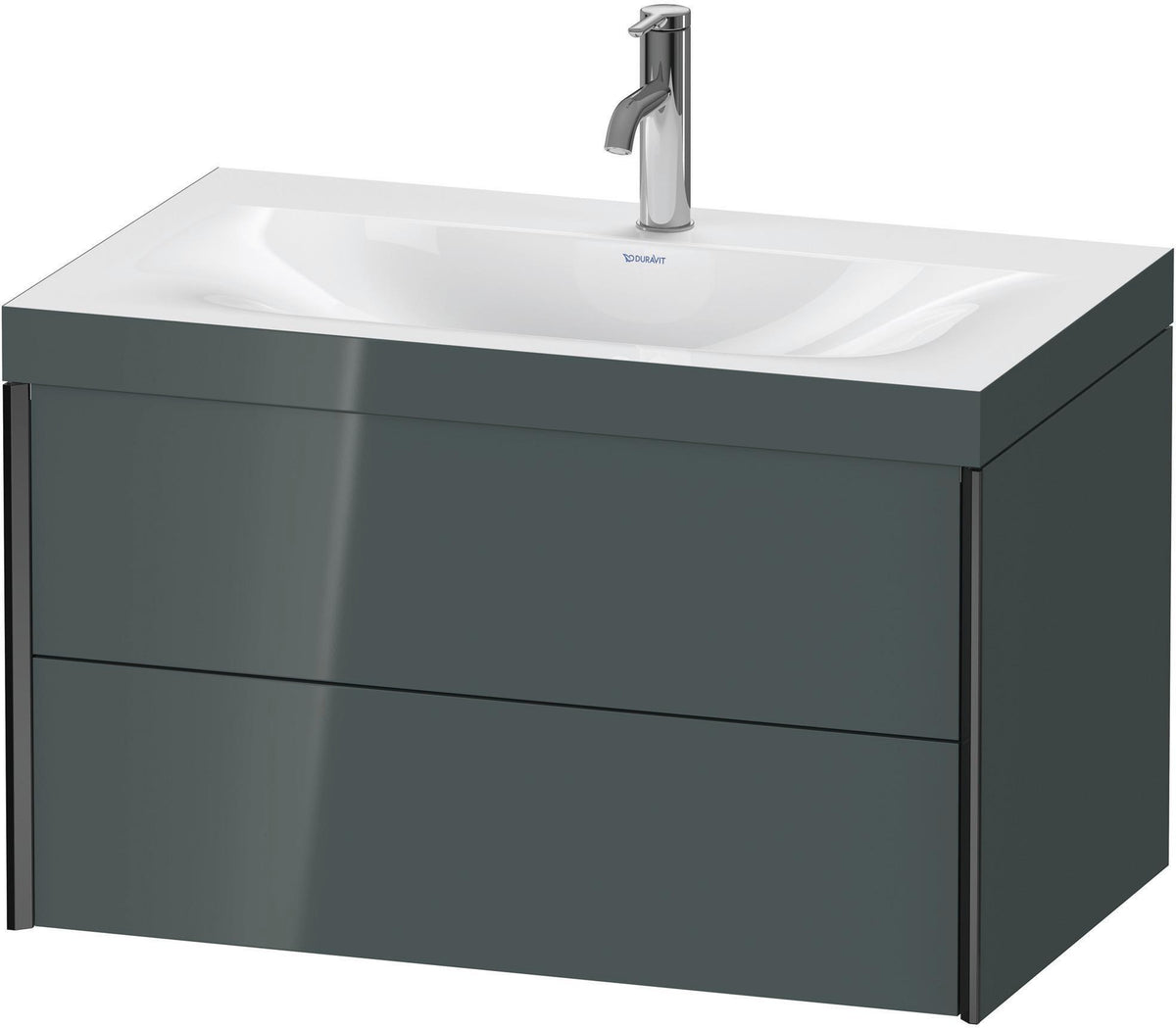 DURAVIT XViu c-bonded Waschtischset wandhängend 800x480x503mm mit 2 Schubkästen, Push-Open und Soft-Close