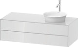 Duravit White Tulip Waschtischunterbau 1300 mm Nordic Weiß Seidenmatt mit Tip-On-Technik