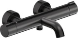 DURAVIT C.1 Wannenthermostat Aufputz – Thermostatkartusche, Schwarz Matt, 150 mm Mittenabstand