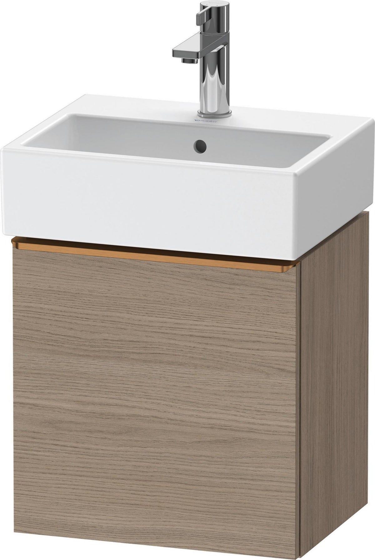 DURAVIT D-Neo Waschtischunterbau 434 mm Eiche Terra Matt, 1 Tür links, wandhängend