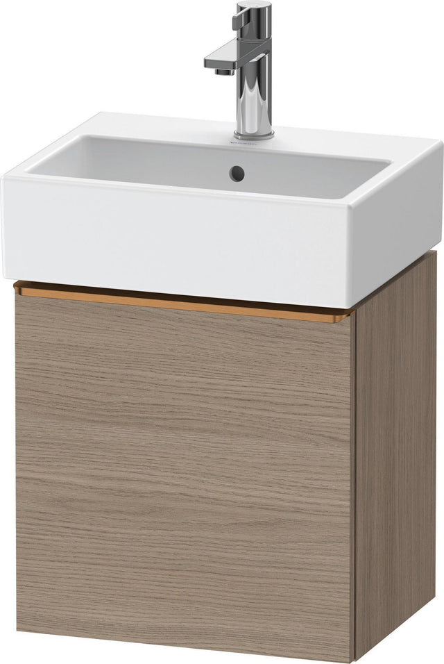 DURAVIT D-Neo Waschtischunterbau 434 mm Eiche Terra Matt, 1 Tür links, wandhängend