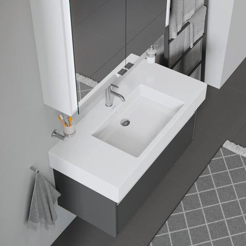 DURAVIT Ketho Waschtischunterbau 1000 mm wandhängend basalt matt mit 1 Auszug