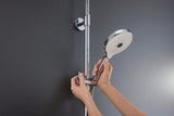 DURAVIT Duschsystem Shower Systems Shelf 1050 mit Thermostat, Kopf- und Handbrause, Chrom Weiß Hochglanz