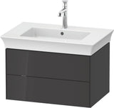 DURAVIT White Tulip Waschtischunterbau 684 mm, 2 Schubkästen, weiß seidenmatt, LED