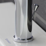 DURAVIT A.1 Einhebel-Waschtischmischer mit Zugstange, Chrom – 95 mm Ausladung, Keramikmischsystem