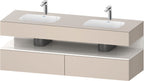 weiß / QA EWT m.Kon-WTU,1600x550x600mm,WPl:2 Ni-Bel,Taupe Superm,Ni:Weiß Hochgl,Dek