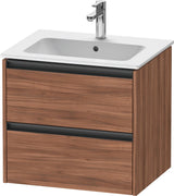 DURAVIT Ketho.2 Waschtischunterbau 610 mm betongrau matt mit 2 Schubkästen und Soft-Close