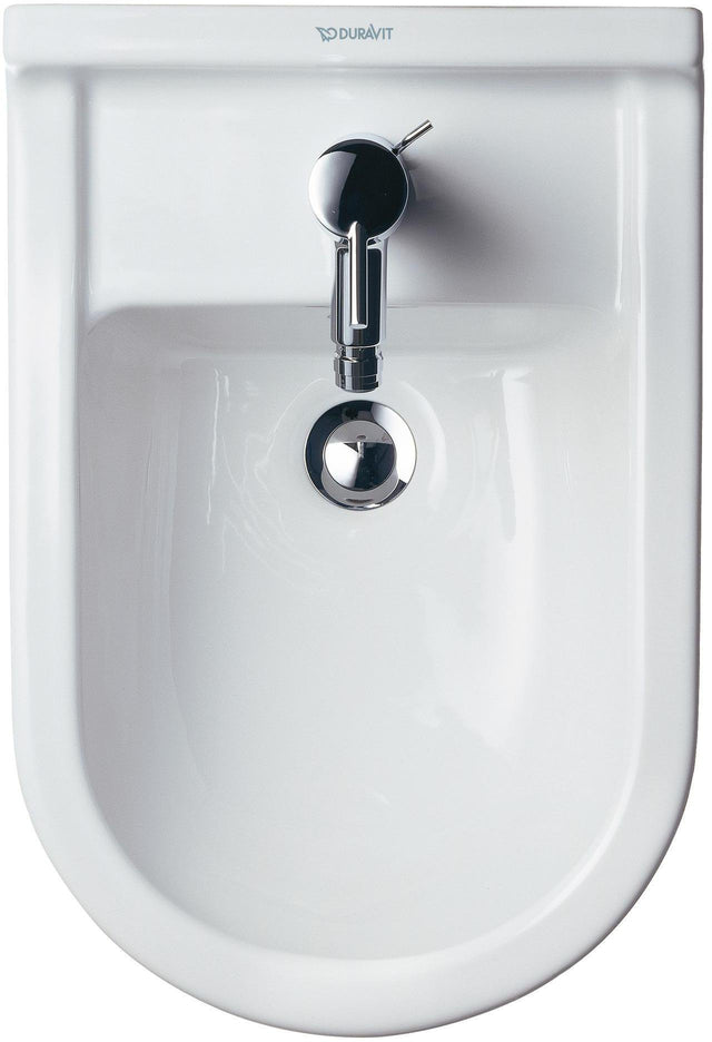 DURAVIT Wand-Bidet Starck 3 540 mm mit Überlauf & Hahnlochbank, weiß