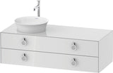 DURAVIT White Tulip Waschtischunterbau 1300 mm Taupe Seidenmatt mit LED-Beleuchtung