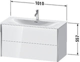 Duravit Waschtischunterbau XVIU 1010x557x480mm 2 Schubladen Programm Charisma taupe seidig-matt