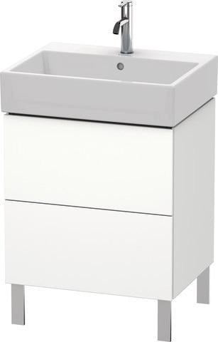 Duravit L-Cube Waschtischunterbau 584 mm taupe supermatt mit Tip-On-Technik