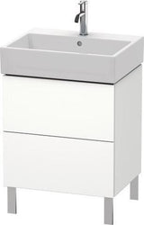 Duravit L-Cube Waschtischunterbau 584 mm taupe supermatt mit Tip-On-Technik