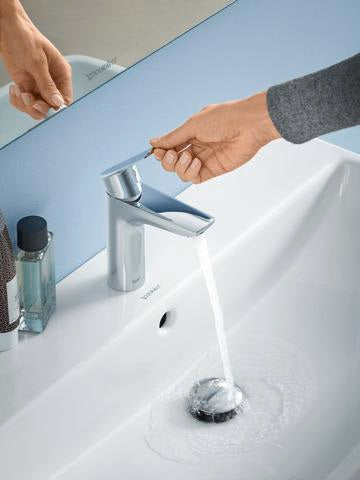 DURAVIT Push-open Ventil Universal für Waschtisch mit Überlauf, chrom, 64 mm, Metall
