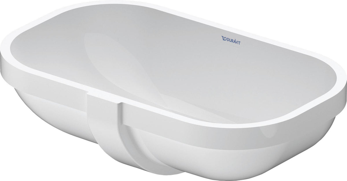 Duravit Einbauwaschtisch D-Code 495 mm, Unterbau, mit Überlauf, ohne Hahnloch, weiß