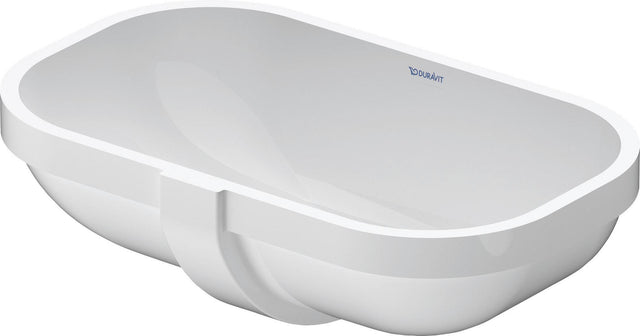 Duravit Einbauwaschtisch D-Code 495 mm, Unterbau, mit Überlauf, ohne Hahnloch, weiß