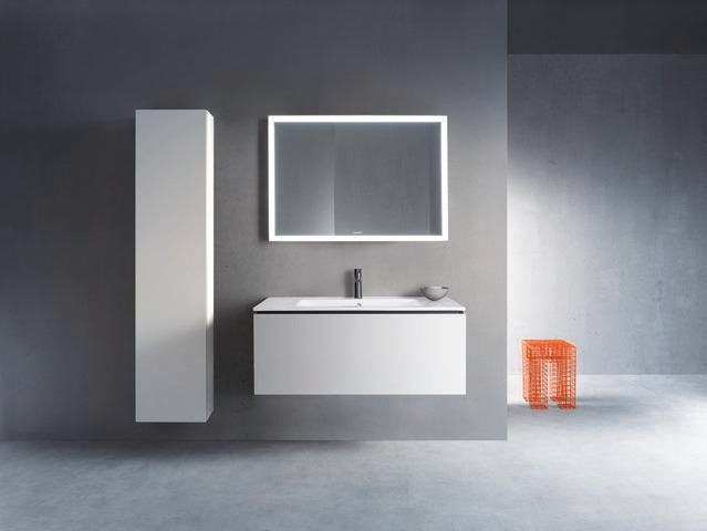 Duravit Hochschrank L-Cube 243x400x1760mm 1 Tür rechts, weiß matt – Wandhängend mit Soft-Close