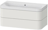 Duravit Waschtischset Happy D.2 Plus 975x490mm ein Hahnloch taupe supermatt