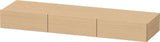 Duravit DuraStyle Schubkastenablage 1500 mm, 3 Schubkästen, Eiche Schwarz/Weiß Matt