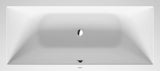 DURAVIT DuraSquare Einbau-Badewanne 1800x800 mm Weiß Matt mit Fußgestell und 2 Rückenschrägen