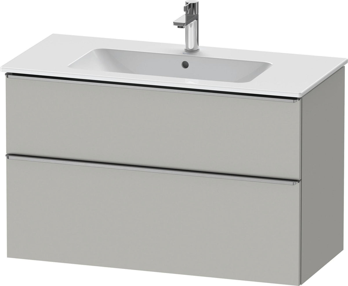 DURAVIT D-Neo Waschtischunterbau 1010 mm Eiche Schwarz mit Bronze Griff