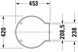 DURAVIT WC-Sitz Starck 1 mit SoftClose Absenkautomatik, weiß, Duroplast, abnehmbar