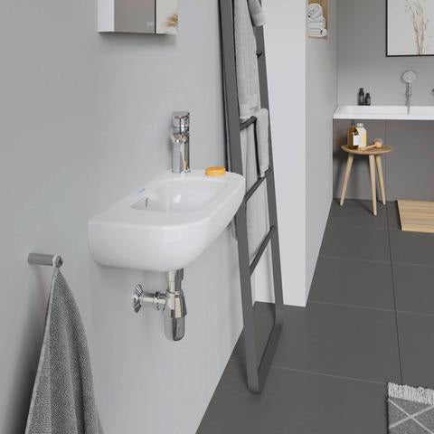 DURAVIT D-Code Handwaschbecken 500 mm mit Überlauf und Hahnlochbank rechts, weiß