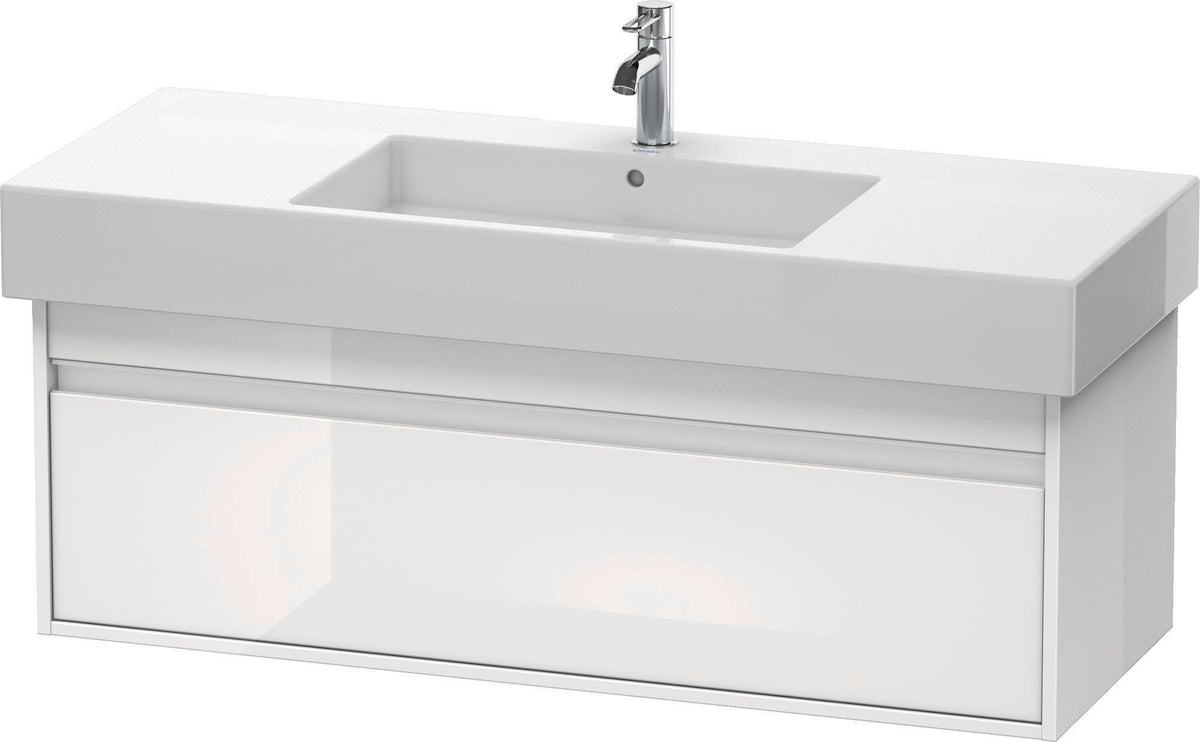 DURAVIT Ketho Waschtischunterbau 1200 mm wandhängend, 1 Auszug, weiß matt
