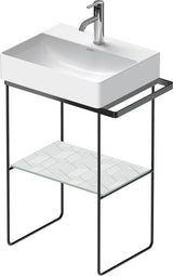 DURAVIT DuraSquare Metallkonsole höhenverstellbar mit Handtuchhalter in Chrom