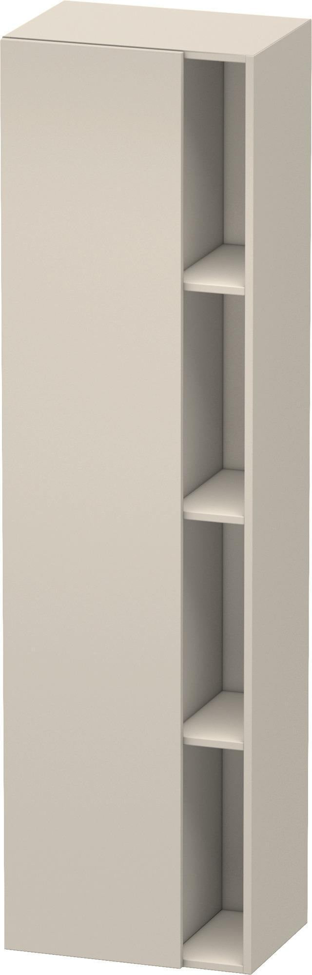 DURAVIT DuraStyle Hochschrank 360x500x1800mm, 1 Tür links, weiß matt – Wandhängend mit Soft-Close