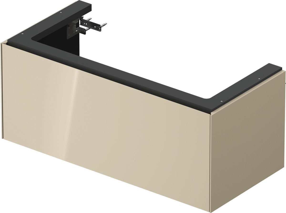 DURAVIT White Tulip Waschtischunterbau 984 mm, 1 Auszug, Nussbaum/Taupe Hochglanz
