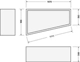 DURAVIT Wannenträger für Paiova Badewanne 1700x1000 mm – Polystyrol, rechteckig