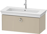 DURAVIT Waschtischunterbau White Tulip 984 mm, 1 Auszug, Nussbaum/Taupe, wandhängend