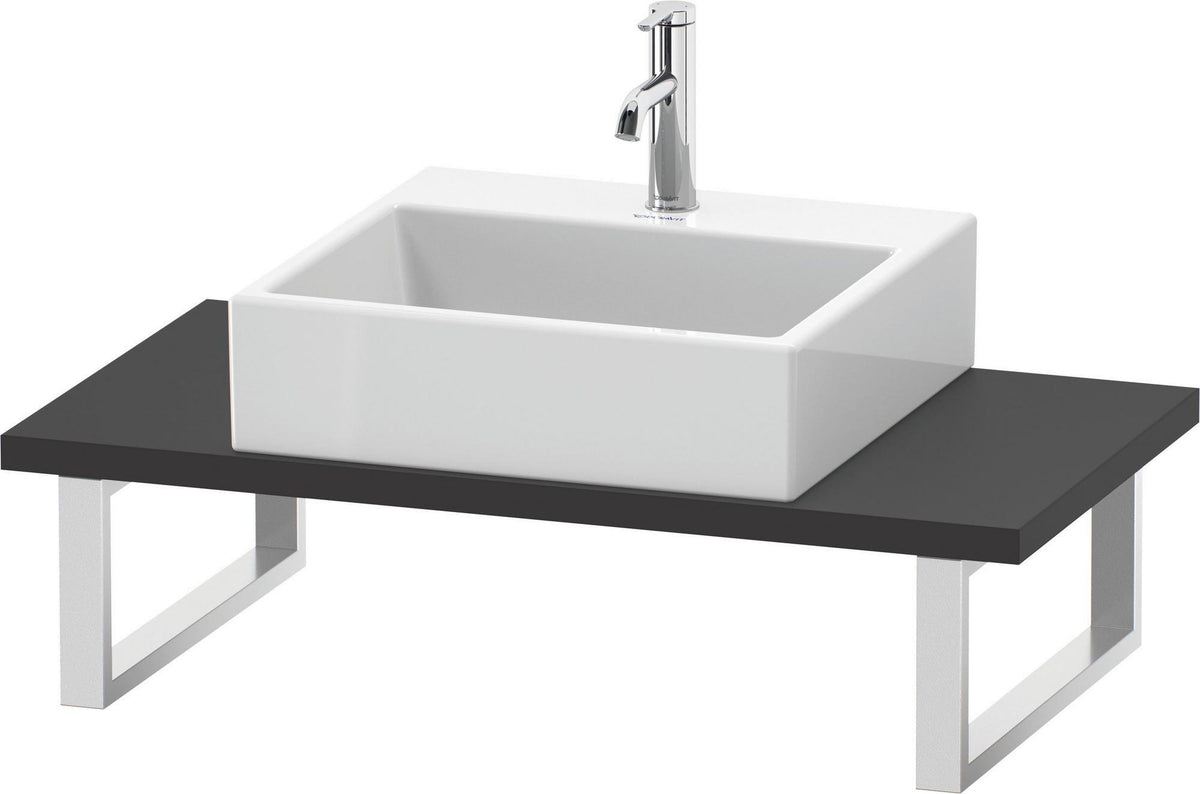 Duravit L-Cube Konsole variabel 800-2000 mm Weiß Matt mit Waschschüssel-Aussparung