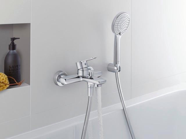 Duravit D-Code 2.0 Einhebel-Wannenmischer Aufputz Keramikmischsystem Schwarz Matt