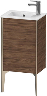 DURAVIT XViu Waschtischunterbau bodenstehend, 1 Tür, Nussbaum dunkel, 594 mm