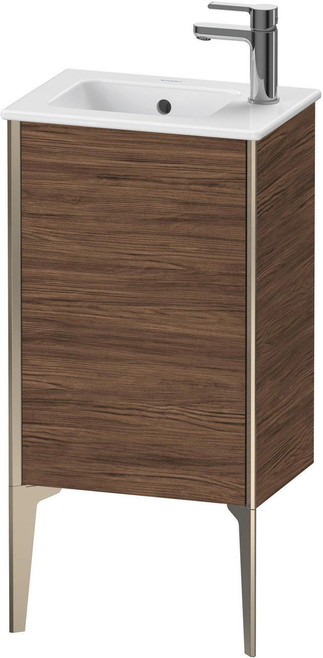 DURAVIT XViu Waschtischunterbau bodenstehend, 1 Tür, Nussbaum dunkel, 594 mm