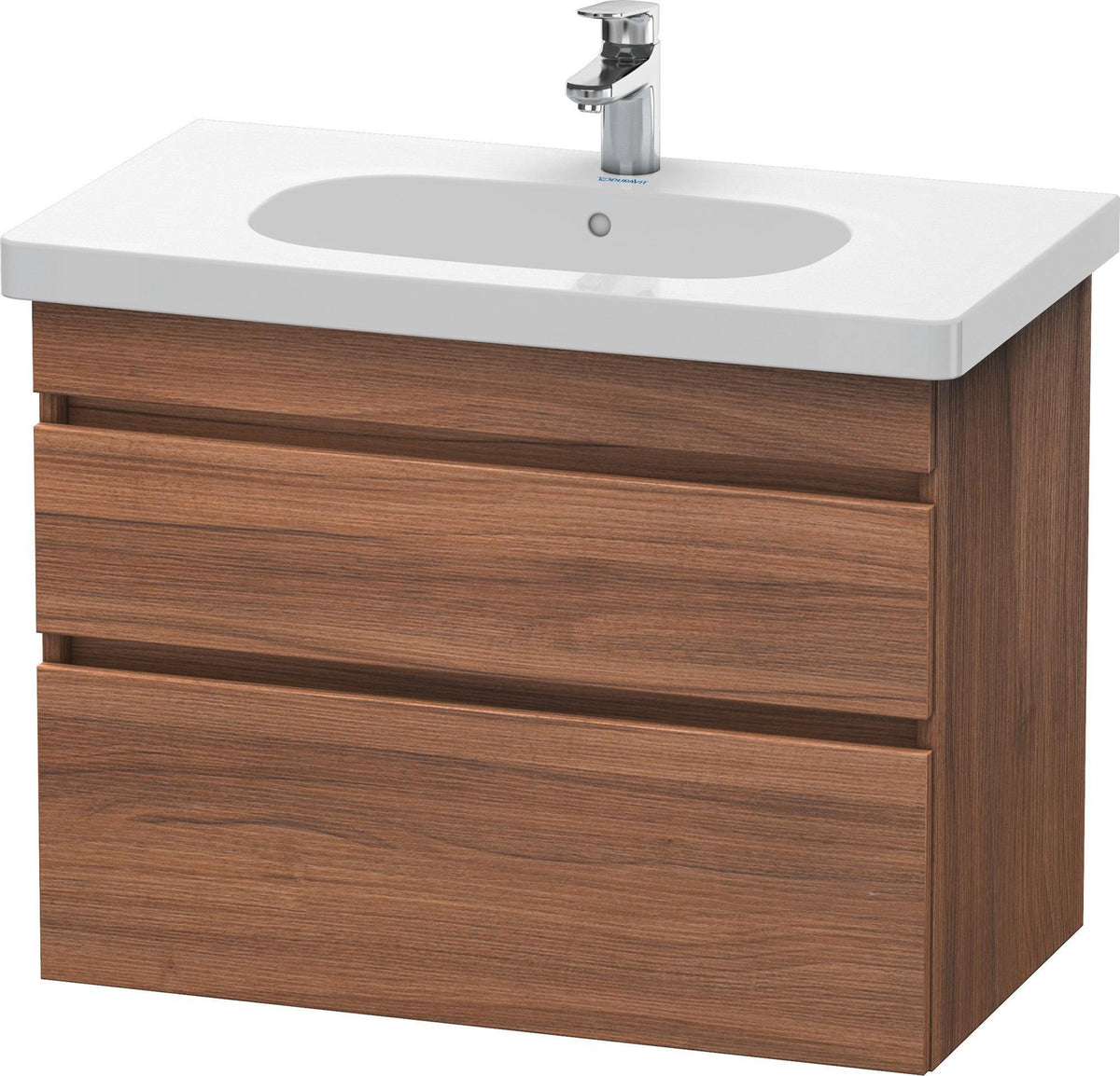 DURAVIT DuraStyle Waschtischunterbau 800 mm wandhängend, 2 Schubkästen, weiß matt – mit Soft-Close