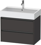 graphit supermatt / 2 Schubkästen / Waschtischunterbau
