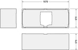 Duravit Vero Wannenträger 1760x670x570 mm aus Polystyrol – Rechteckig, Weiß