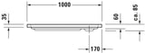DURAVIT D-Code Duschwanne 900x750x85 mm Weiß Sanitäracryl rechteckig