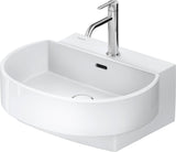 DURAVIT Balcoon Waschtisch 550x480 mm weiß mit Überlauf, Hahnloch und Halbsäule